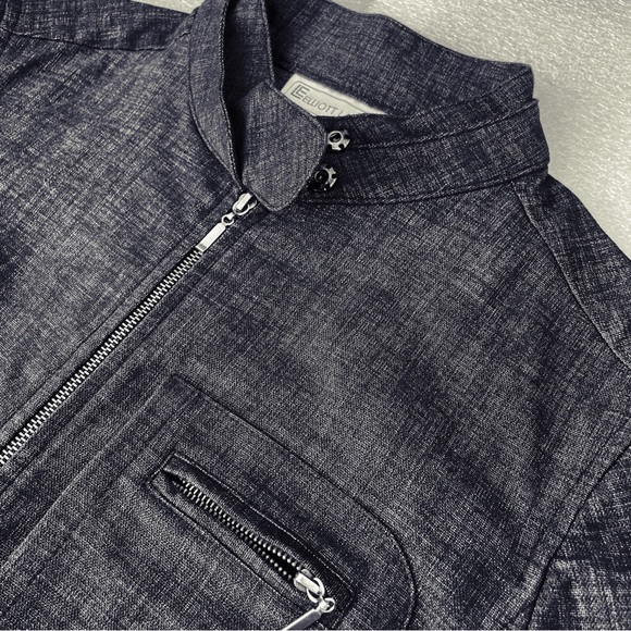 ELLIOTT LAUREN Black Denim Jacket - Picture 10 of 14